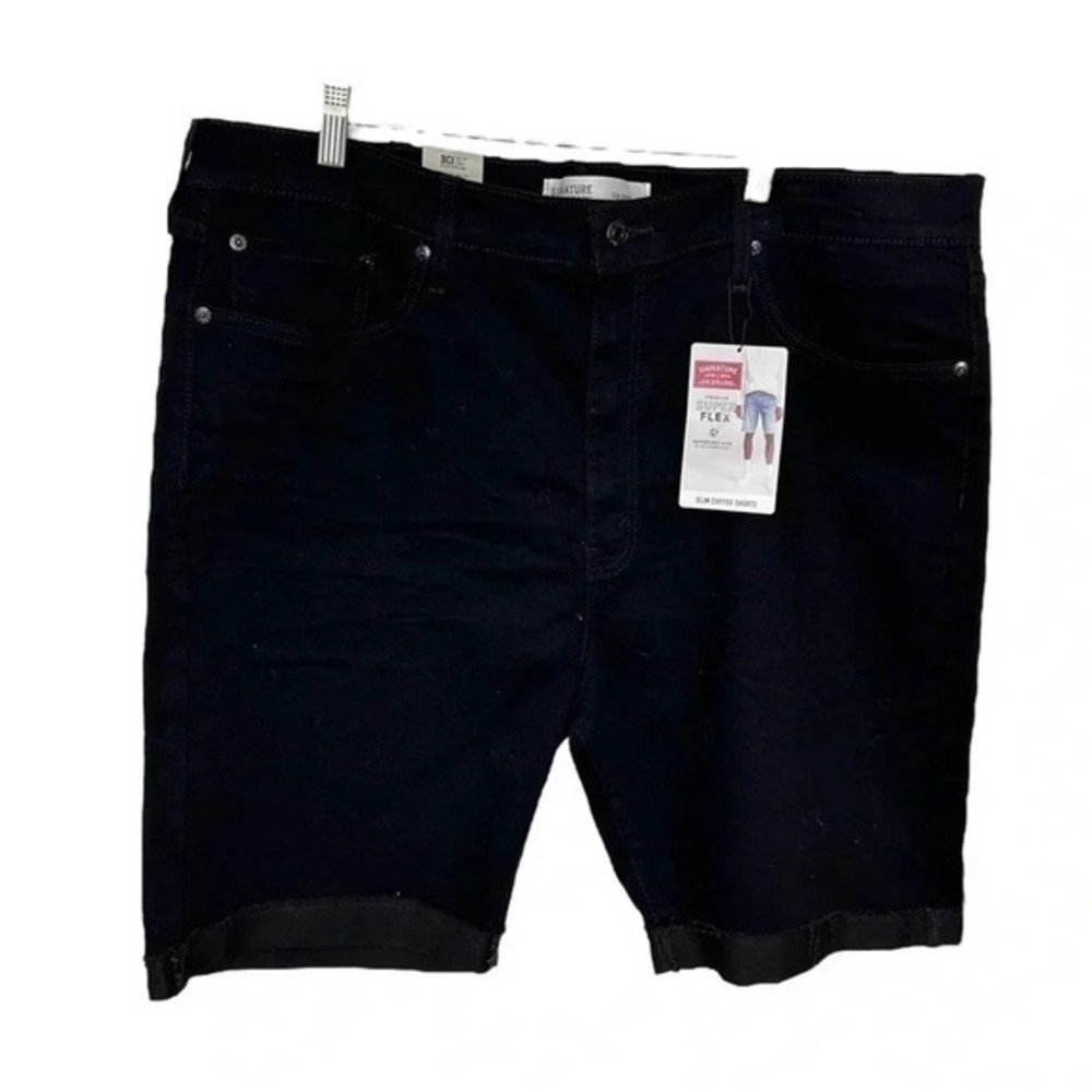 Men's Black Denim Shorts